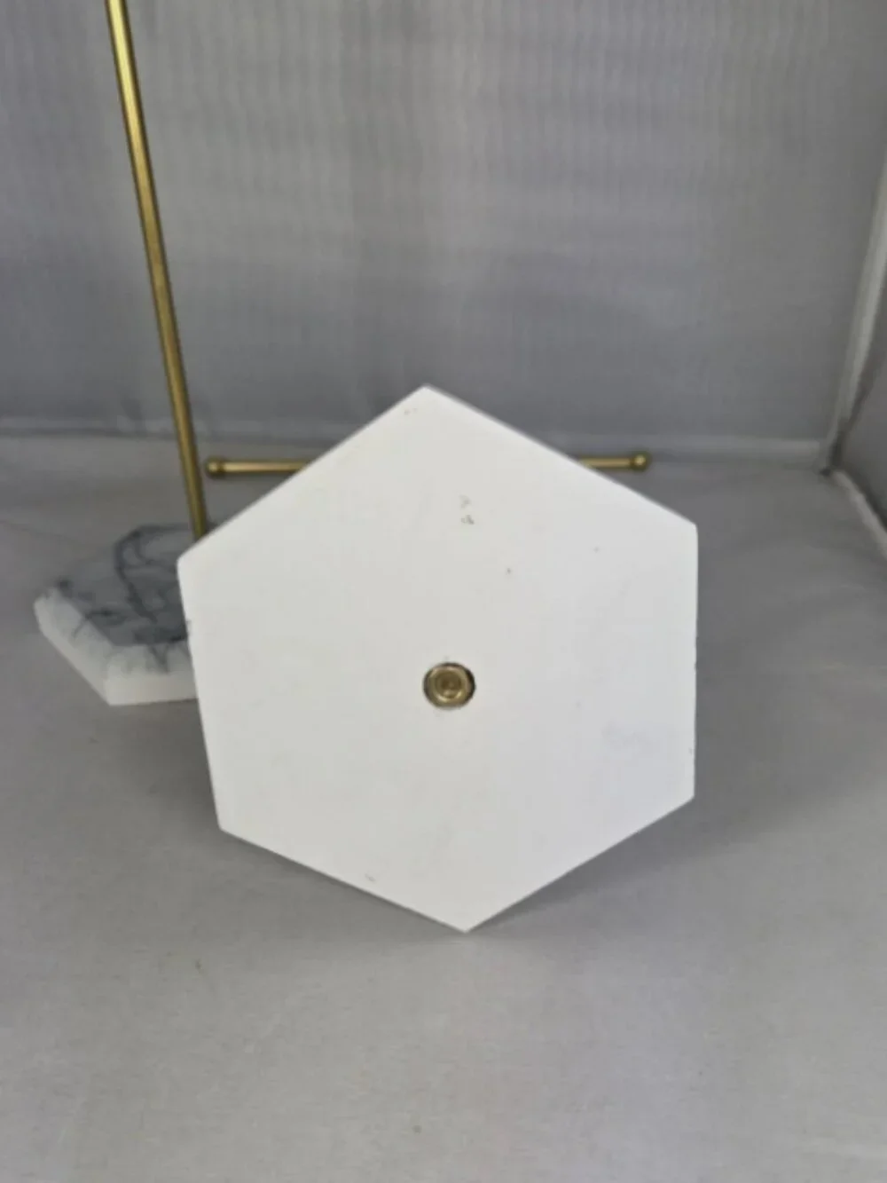 SET of 2 Jewelry Stands T Bar Gold Marble Color Minimalist Modern Organizer 10